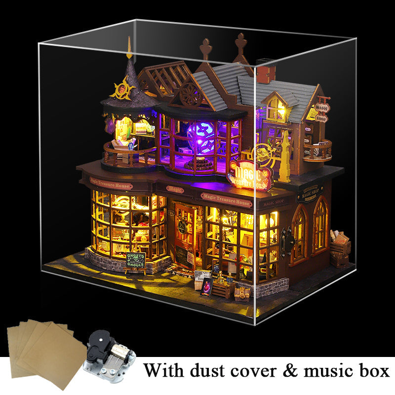 Magic Treasure DIY Miniature House Kit — detalied side view