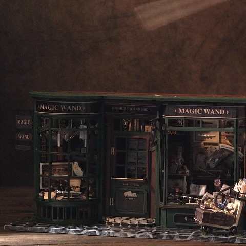 Magical Wand DIY Miniature House Kit — detalied side view