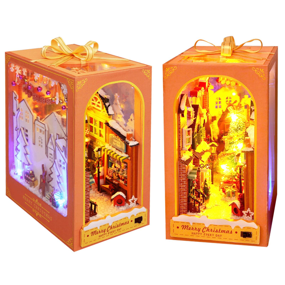 Merry Christmas DIY Book Nook Kit — main view