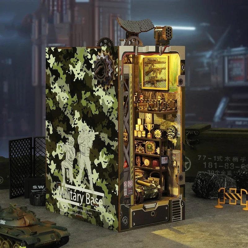 Military Base Book Nook Kit — front angle