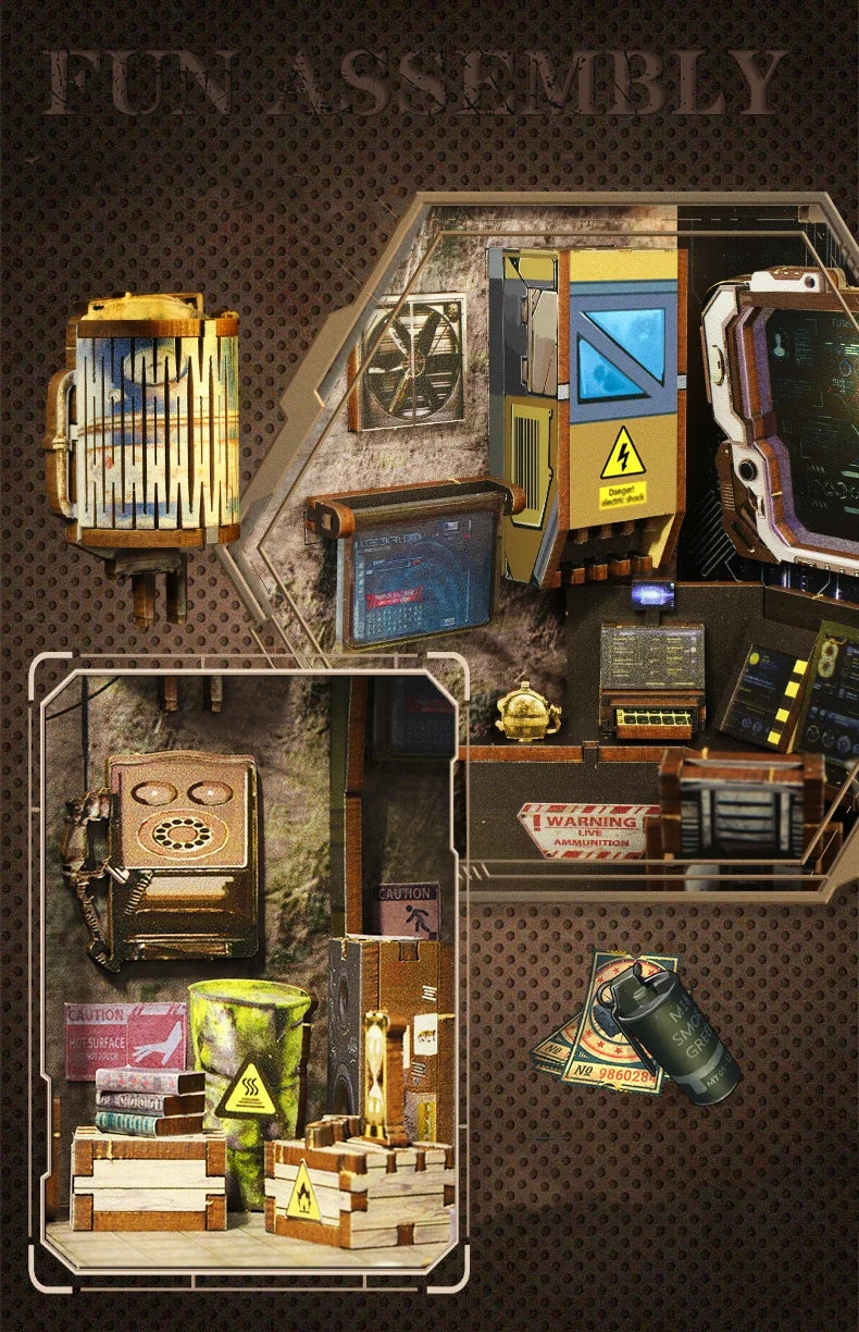 Military Base Book Nook Kit — main view