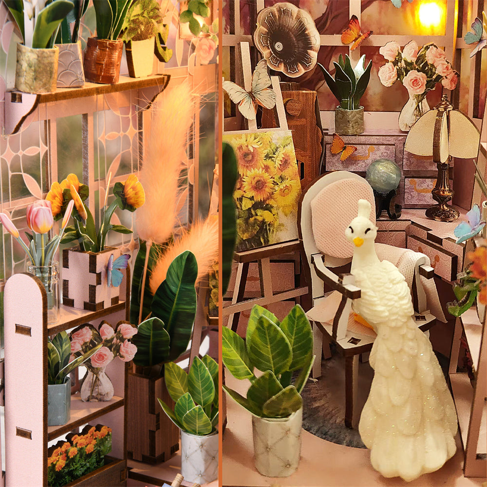 Mini Greenhouse DIY Book Nook Kit — front angle