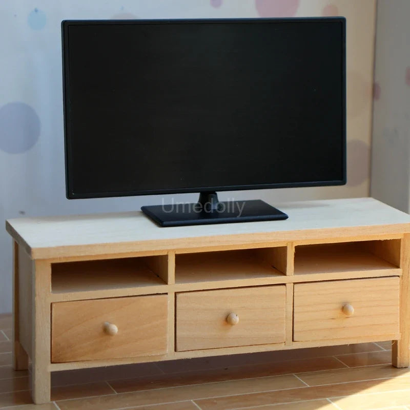 Dollhouse TV Bench 1:6 Scale — main view
