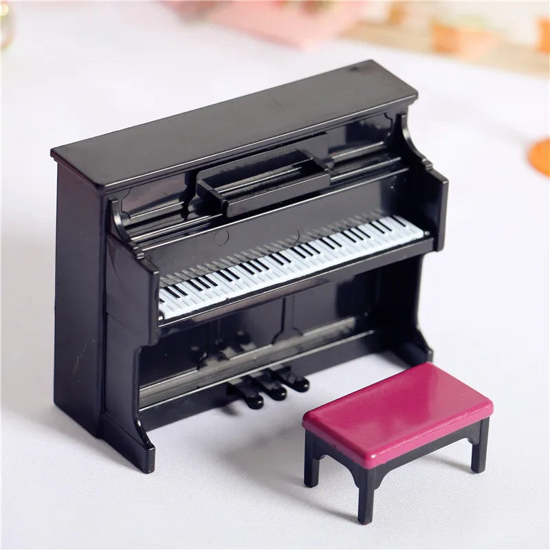 Upright Piano Scale DIY Miniature House Kit — main view