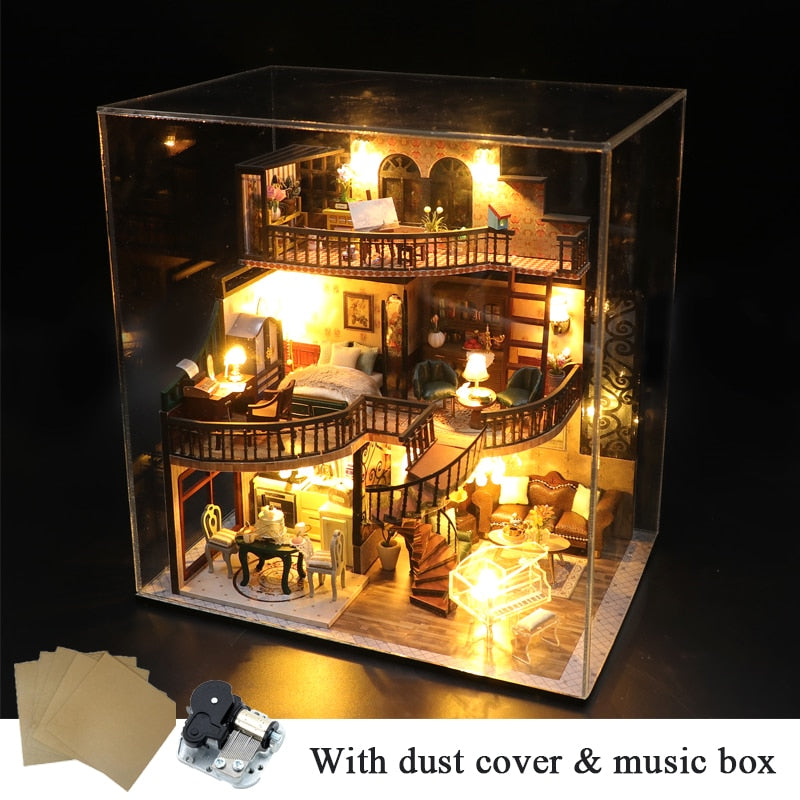 Modern Loft European DIY Miniature House Kit — main view