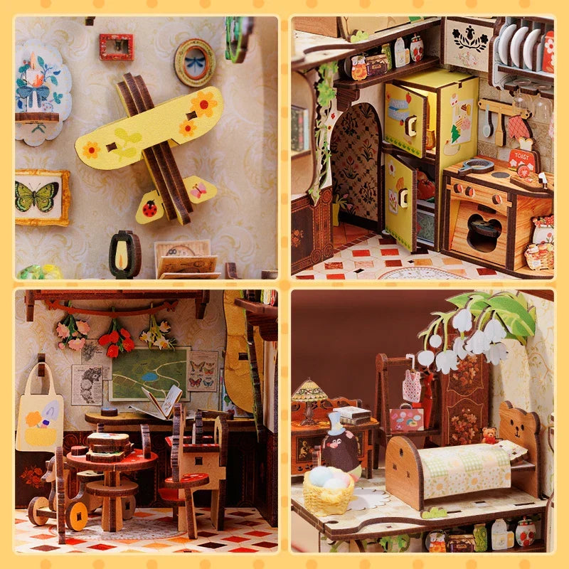Moles Apartment DIY Book Nook Kit — front angle