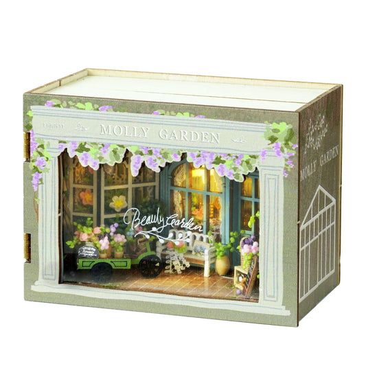 Molly Garden DIY Miniature House Kit — detalied side view