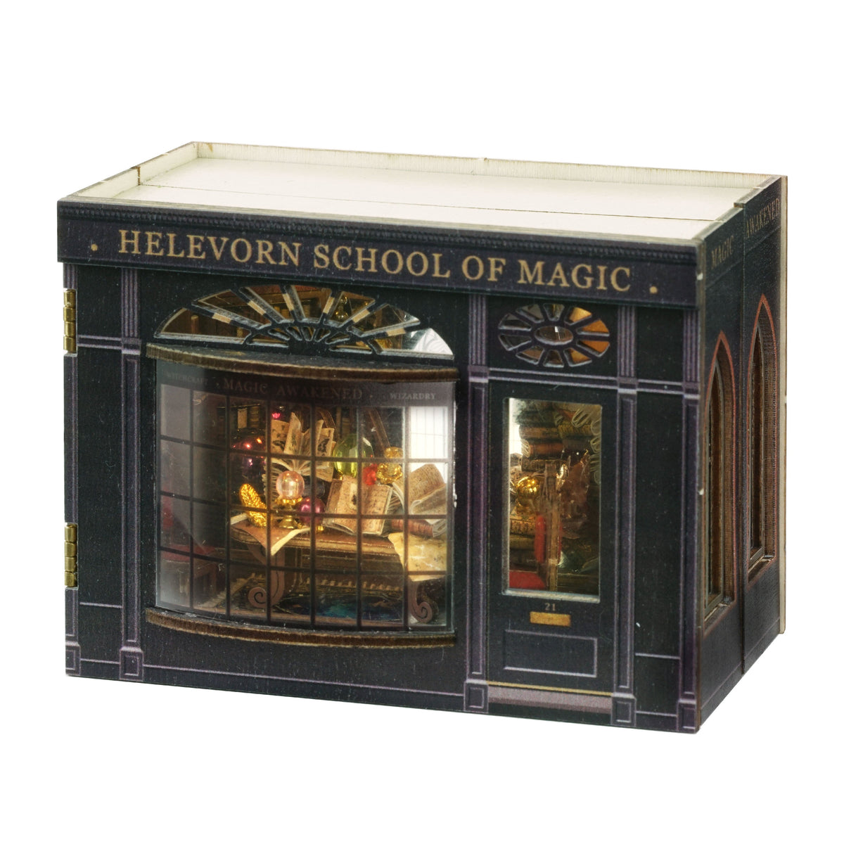 Molly Garden DIY Miniature House Kit — open display view