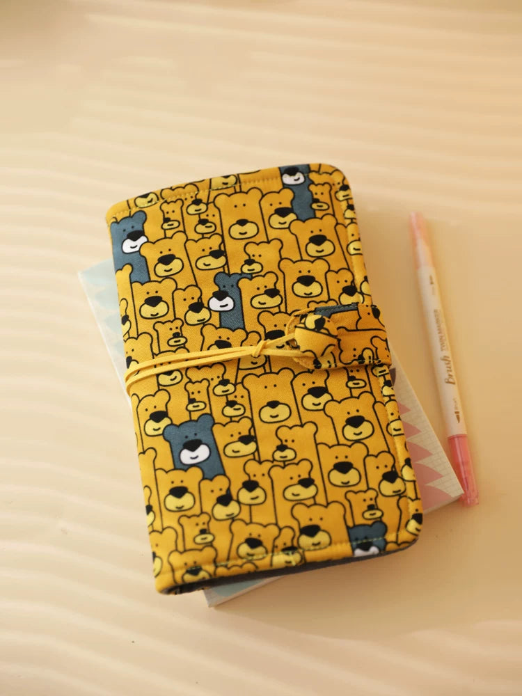 Aesthetic Loose Leaf Binder Journal Set Cute Refillable Planner Notebook with Stickers Tape & Ruler