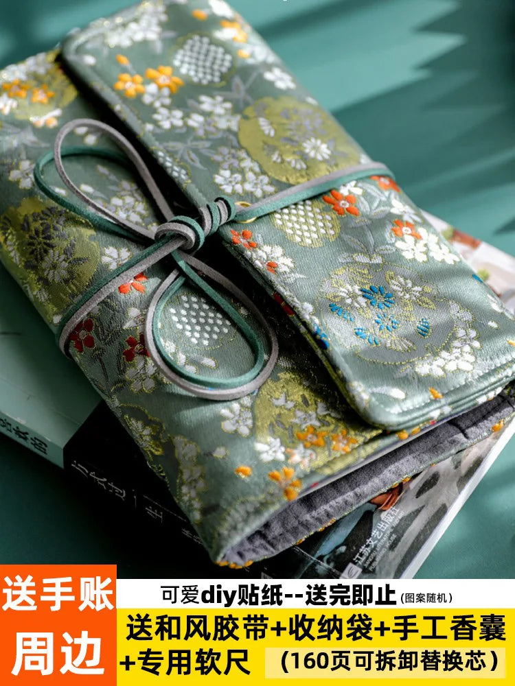 Vintage Refillable Loose Leaf Journal Notebook Set Aesthetic A5 A6 Binder Planner Diary