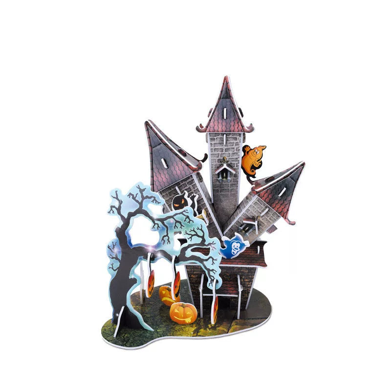 Halloween Pumpkin & Christmas Cottage Puzzle | 3D DIY