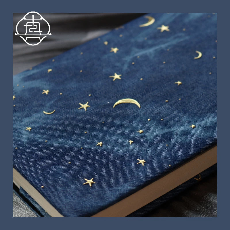 Handmade Starry Night Fabric Book Cover Journal Diary Planner Notebook A5 A6 A7