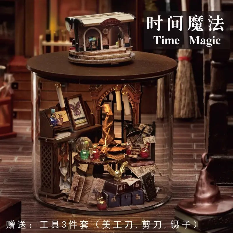 Magic Bottle House Kit | 3D Wooden Miniature Craft