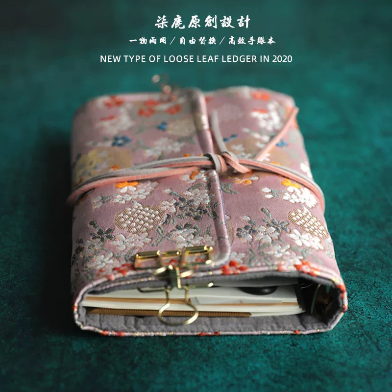 Vintage Refillable Loose Leaf Journal Notebook Set Aesthetic A5 A6 Binder Planner Diary