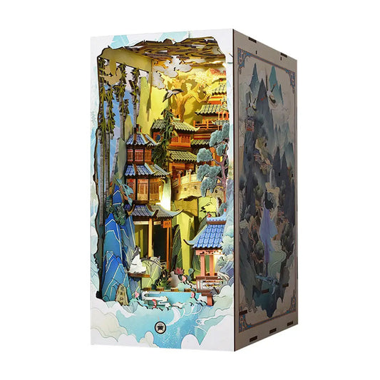 Penglai Wonderland DIY Book Nook Kit — detalied side view