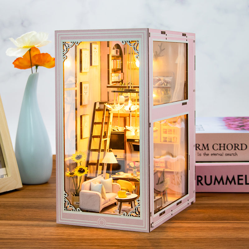 Pink Loft DIY Book Nook Kit — main view