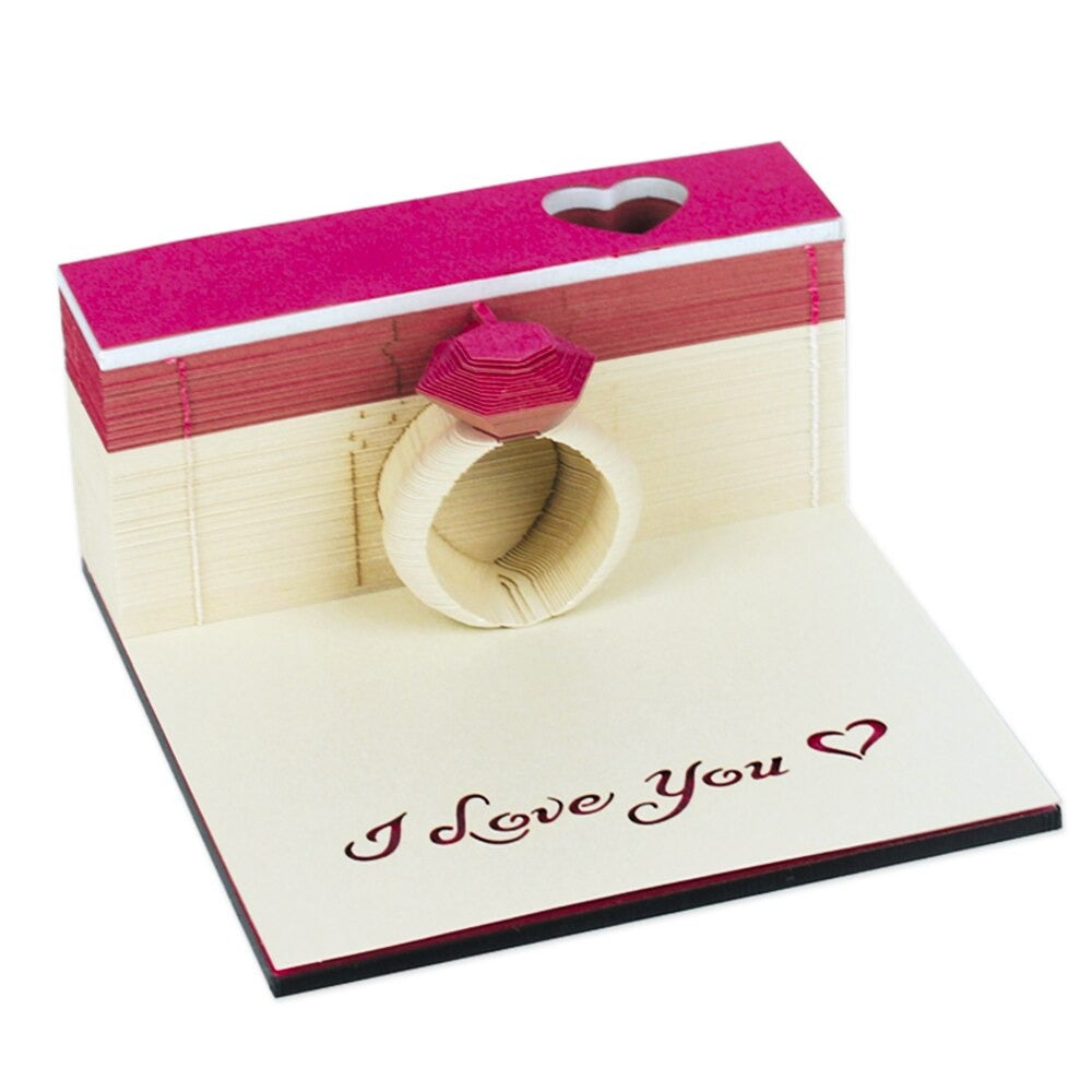 Ring Shape Omoshiroi Block 3D Memo Pad β box and pieces