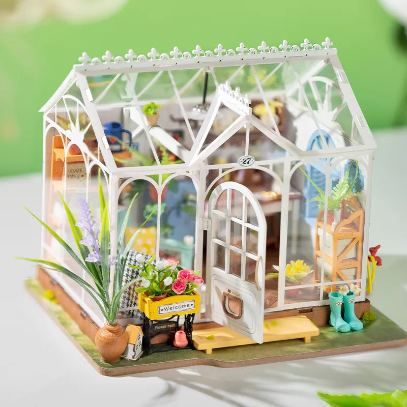 Robotime Dreamy Garden DIY Dollhouse Kit — scene view