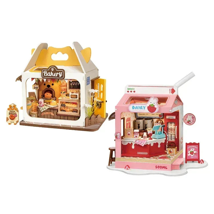 Teddy's Breadbox DIY Miniature House Kit — angled close-up