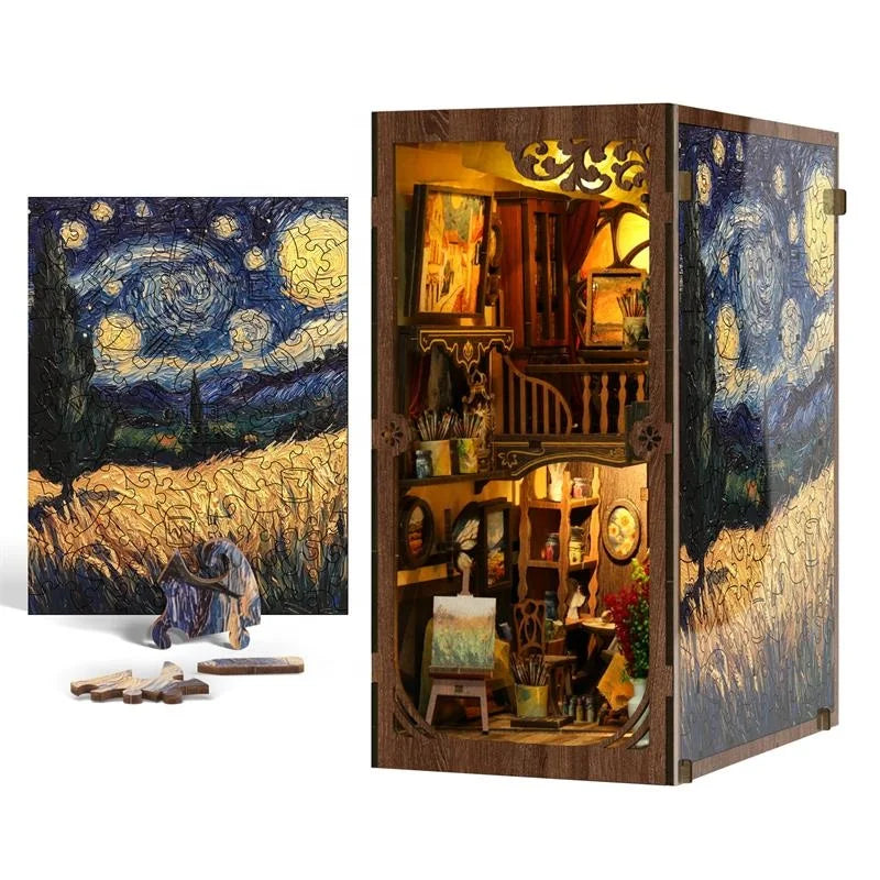 World Within Frame Figurines Miniatures DIY Book Nook Kit — main view