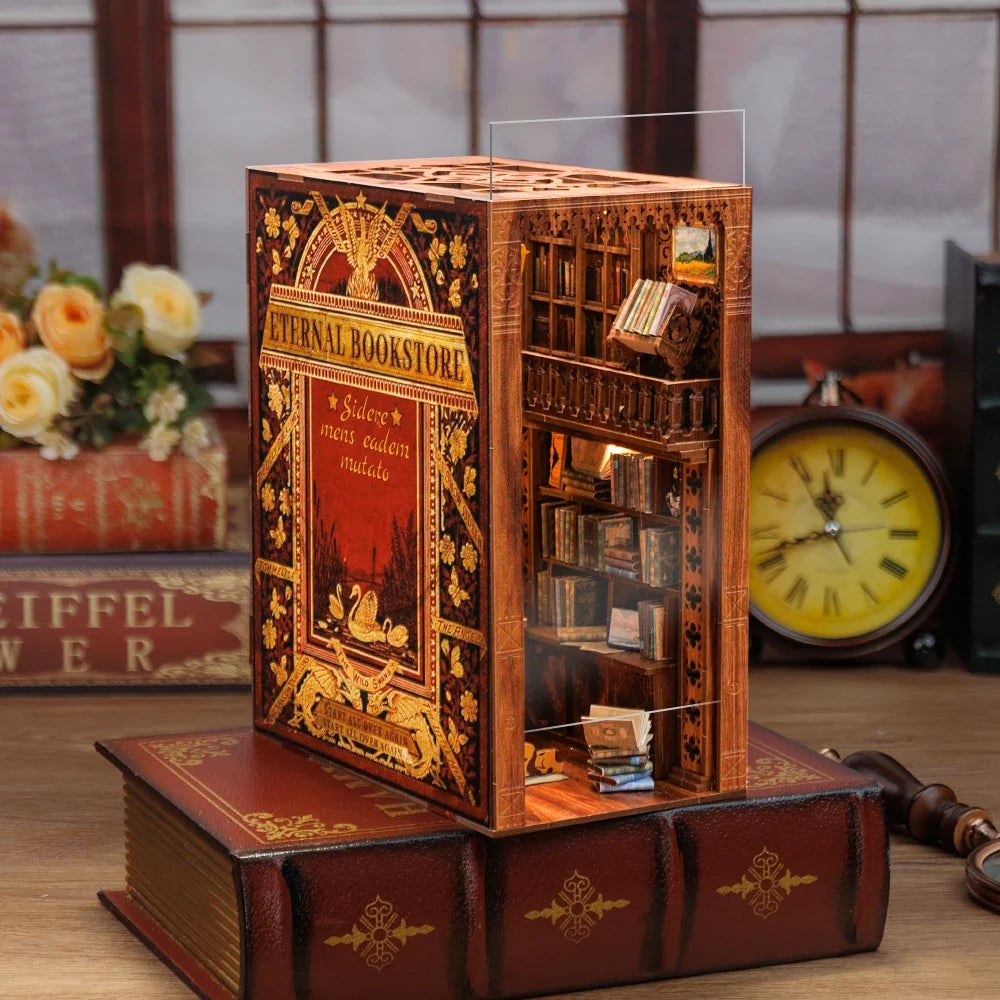 YS05 With DustCover DIY Book Nook Kit — front angle