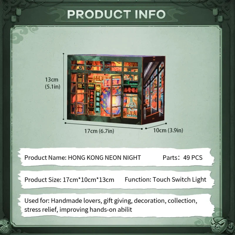 Christmas Party DIY Book Nook Kit — scene view