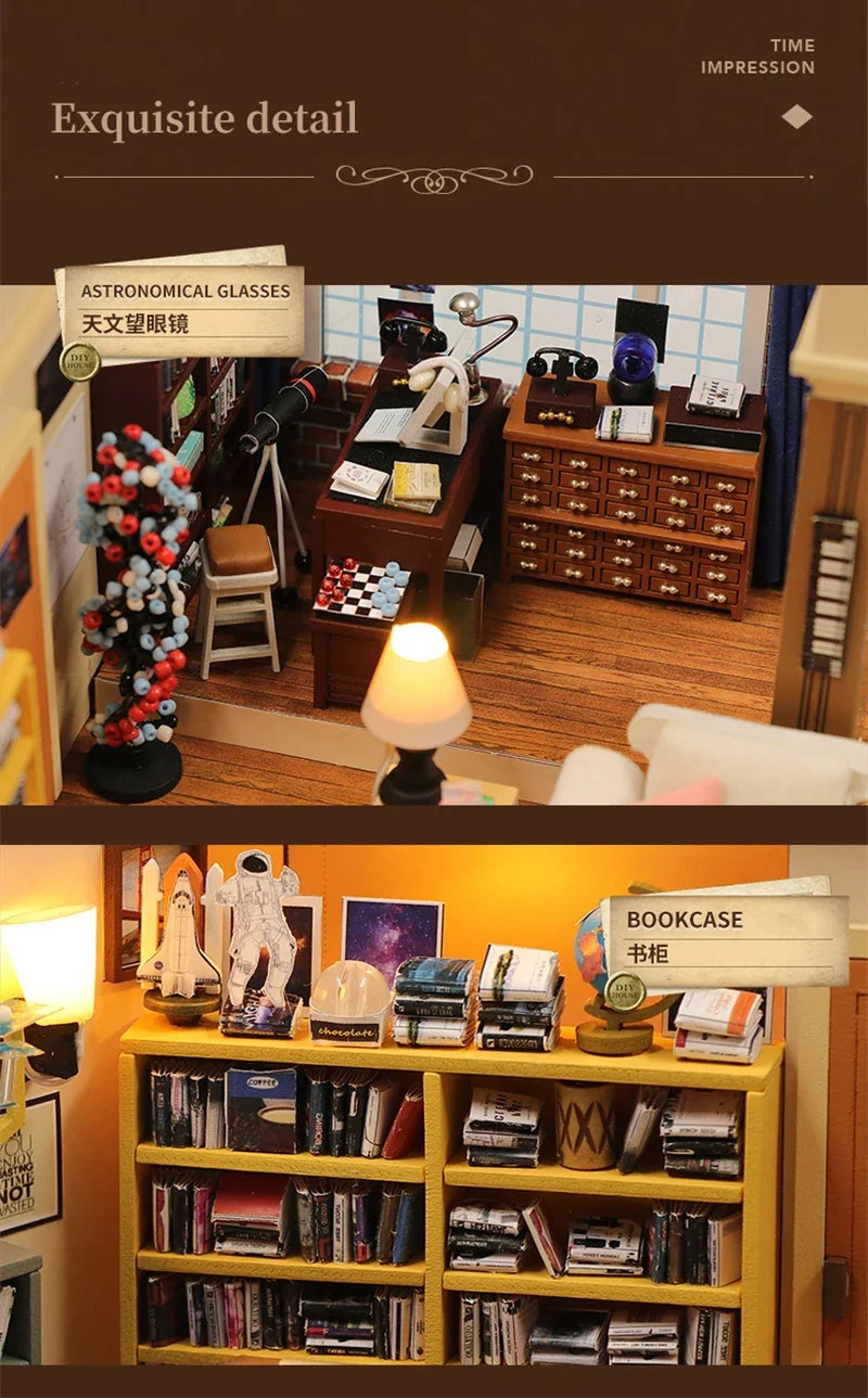 Joey'S Apartment DIY Book Nook Kit — open display view