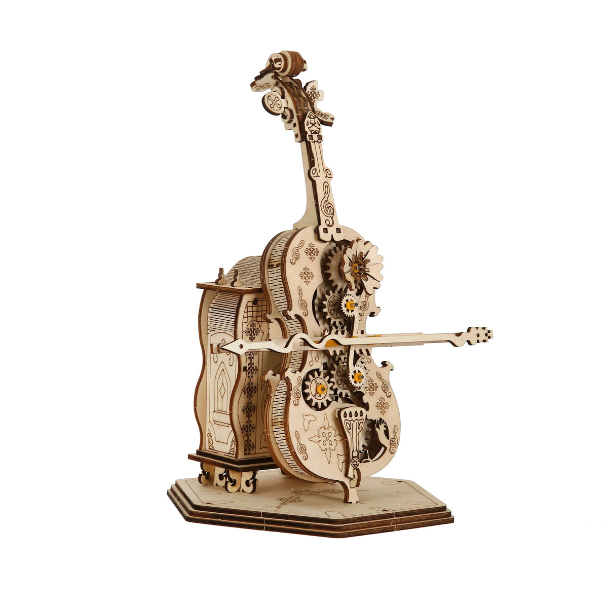 Violoncello DIY 3D Wooden Puzzle Kit — main view