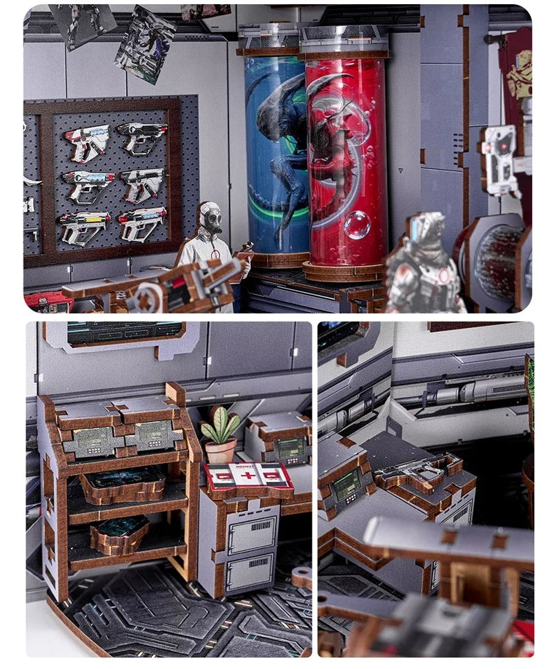 Space Station DIY Miniature Kit — scene view