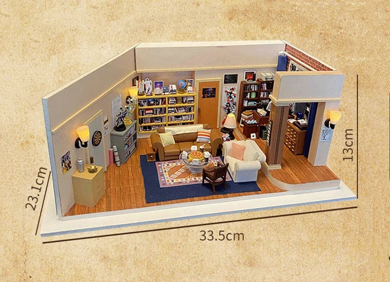 Joey'S Apartment DIY Book Nook Kit — front angle