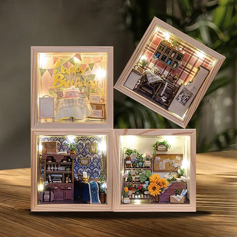 Sewing Shop DIY Miniature House Kit — main view