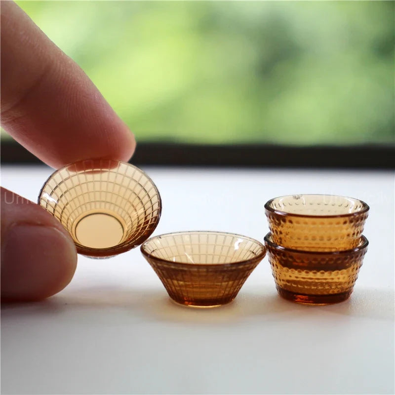 Dollhouse Glassware Set 1:6 — open display view
