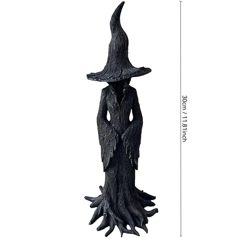 Gothic Witch Resin Statue — box and pieces