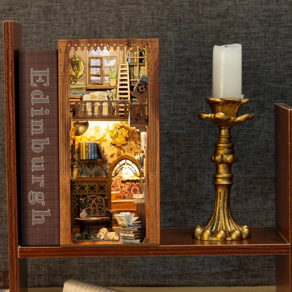 YS05 With DustCover DIY Book Nook Kit — front angle