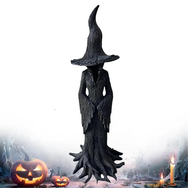 Gothic Witch Resin Statue — scene view