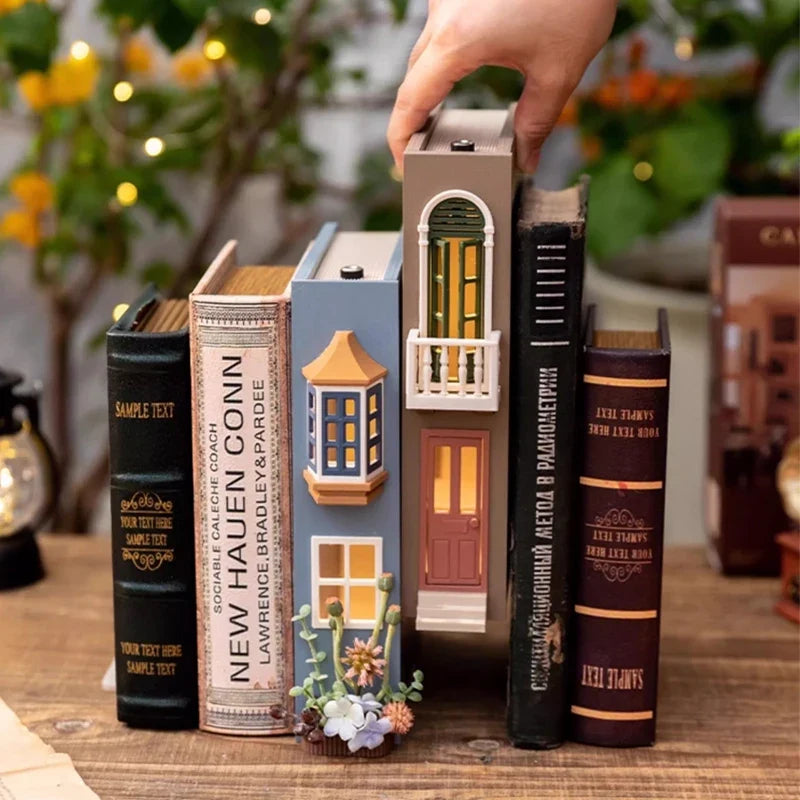 Fake Books Holders DIY Book Nook Kit — detalied side view