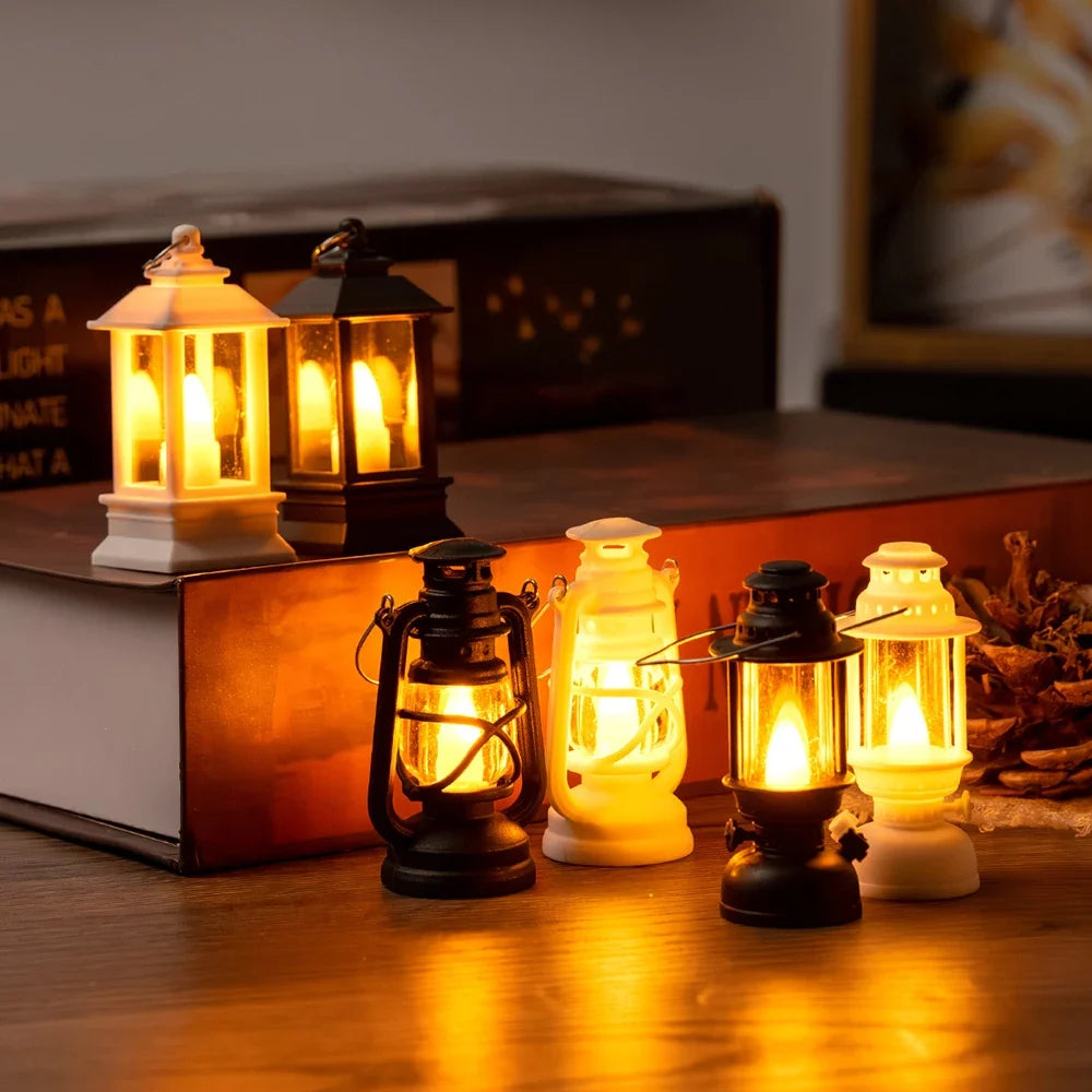 Retro Glowing Pony Miniature Accessory — open display view