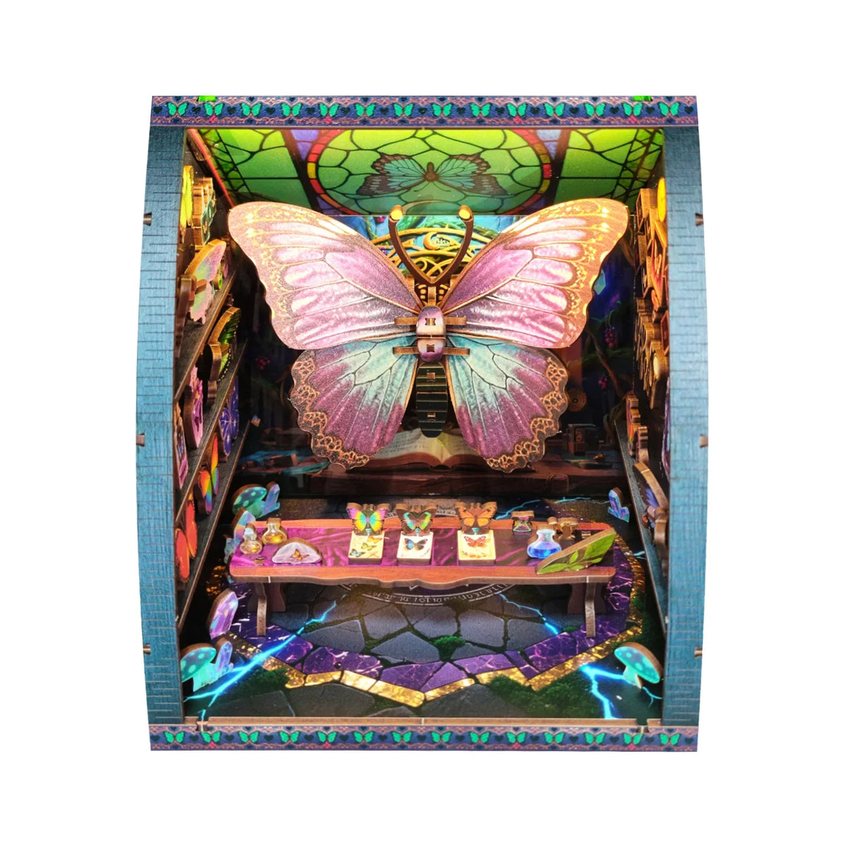 Butterfly Room DIY Miniature House Kit — scene view