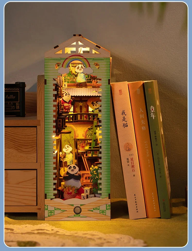 Panda Land DIY Miniature House Kit — scene view