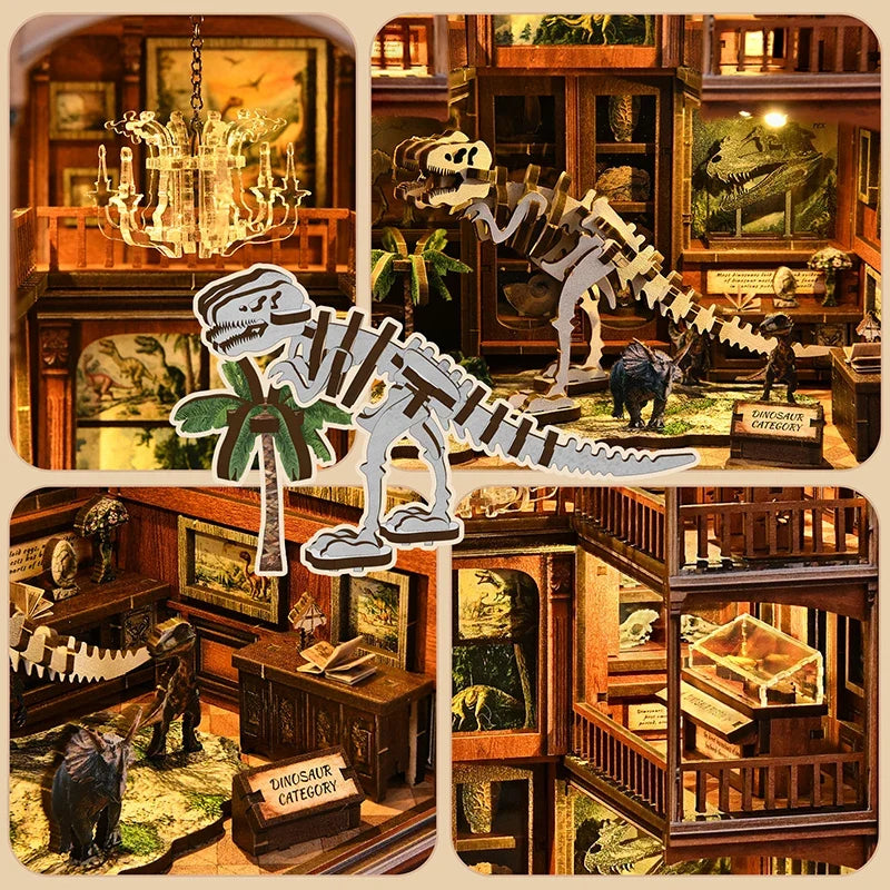 Fossil Museum DIY Book Nook Kit — front angle
