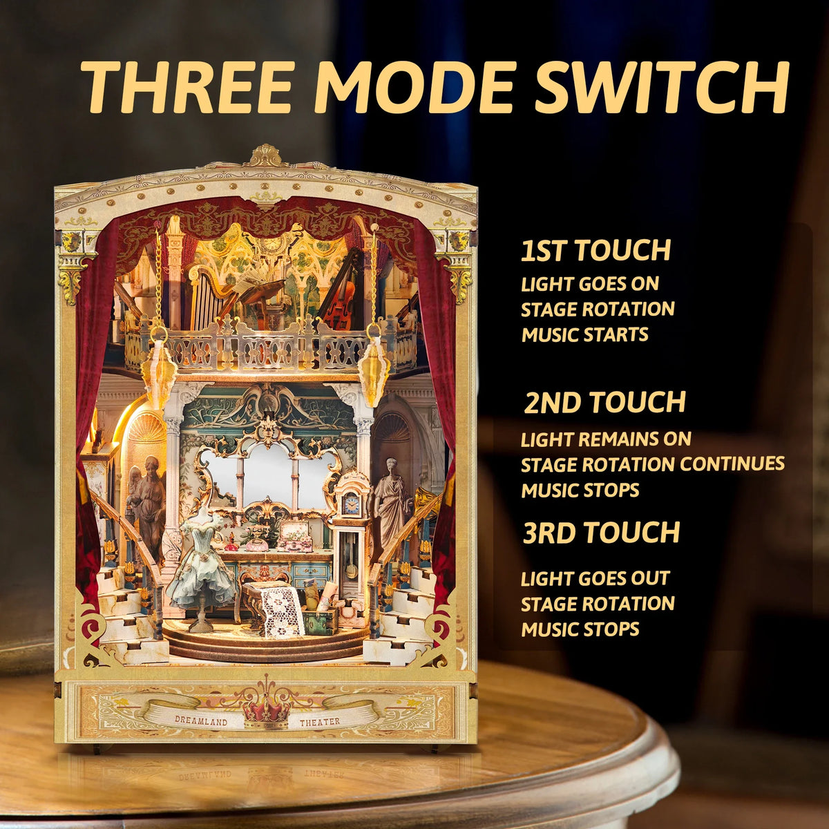Dreamland Theater DIY Book Nook Kit — open display view