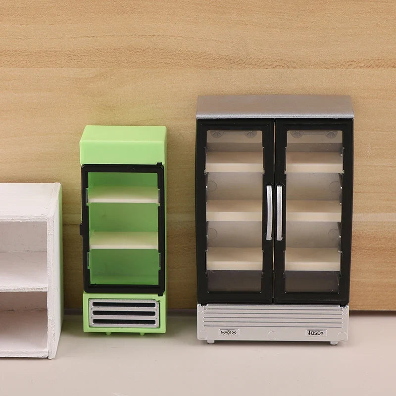 Simulation Refrigerator Freezer Miniature Accessory — detalied side view