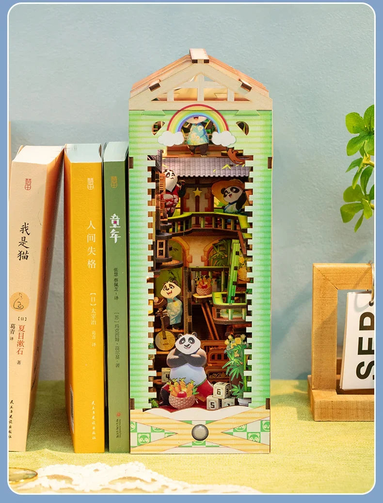 Panda Land DIY Miniature House Kit — front angle