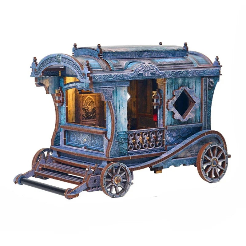 Onyx Dragon Carriage DIY Miniature House Kit — main view