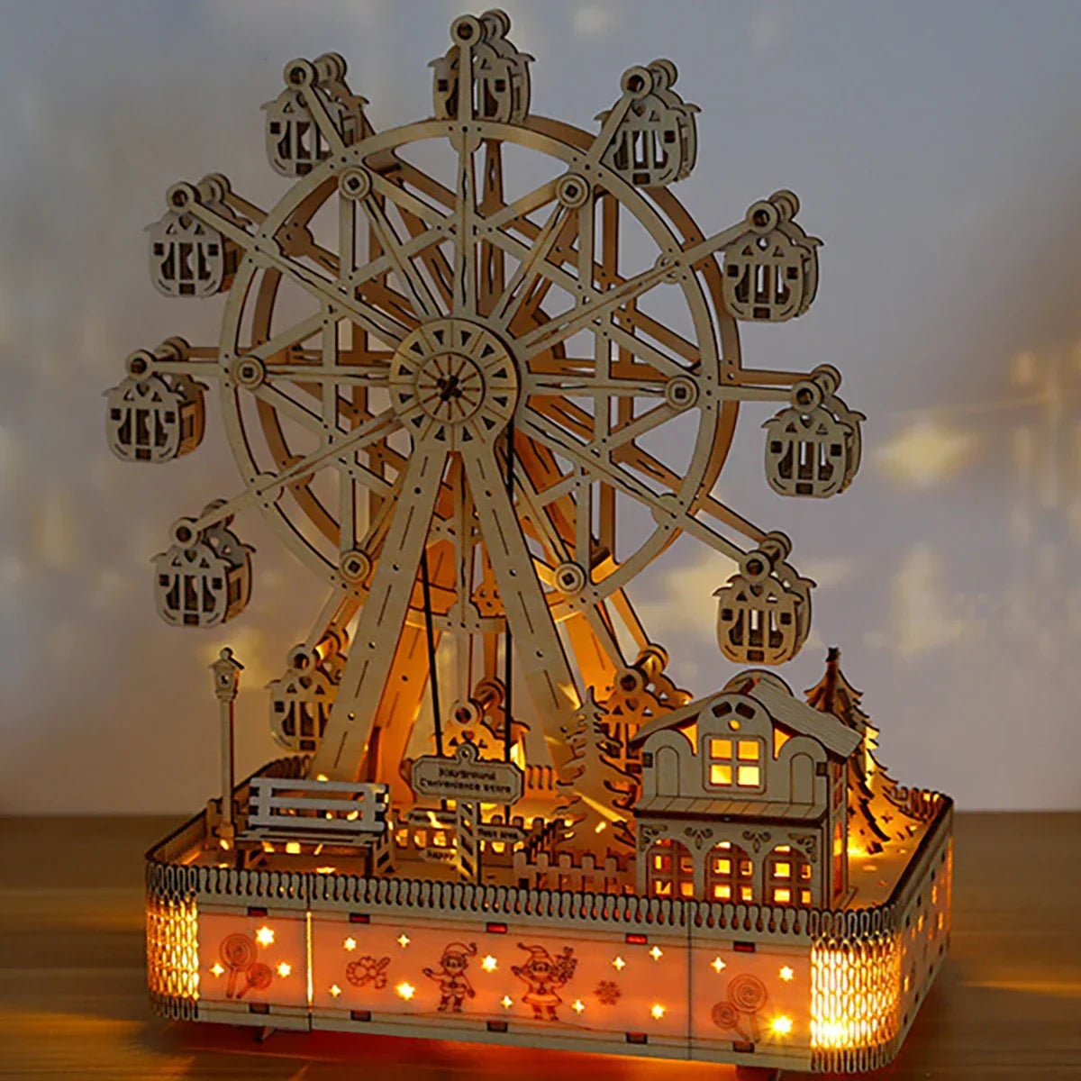 Ferris Wheel 3D Wooden Puzzle — main view