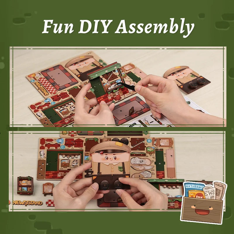 Newsstand DIY Miniature House Kit — scene view