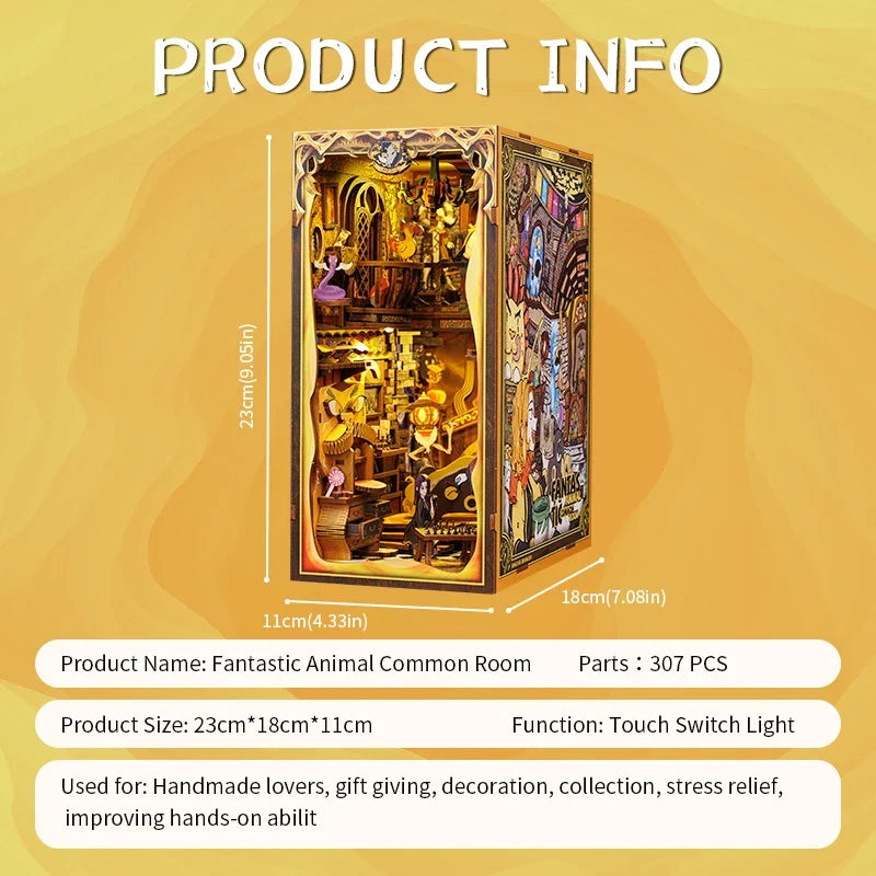 Fantastic Animal DIY Book Nook Kit — front angle