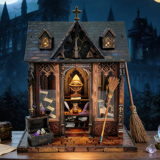 Magic Villa DIY Miniature House Kit — detalied side view