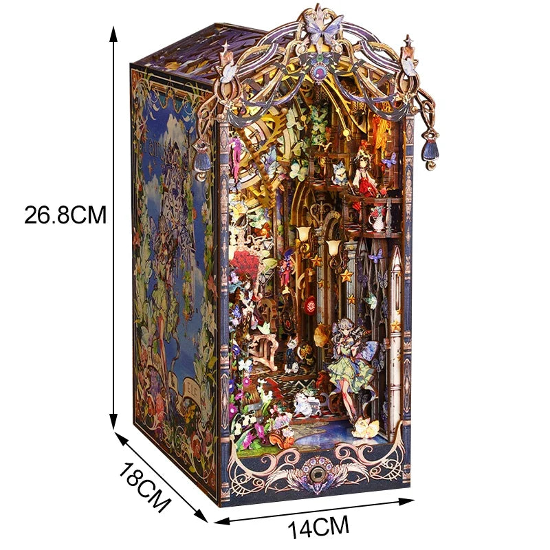 Fairy Tale Elf Home DIY Book Nook Kit — scene view