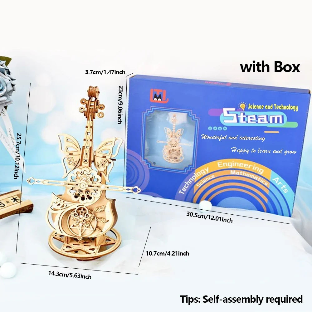 Cello Violin Music Box Kit — scene view